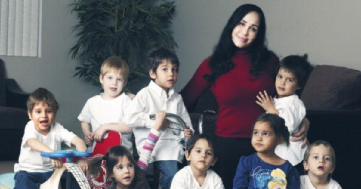 Photo of Natalie Suleman and her children.