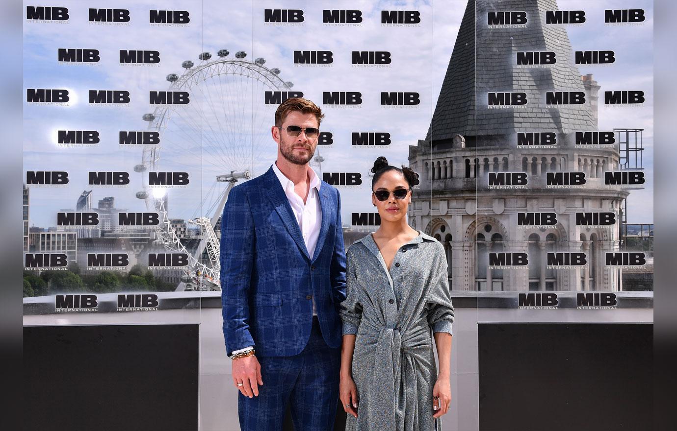 Tessa-Thompson-Chris-Hemsworth-London-Photocall