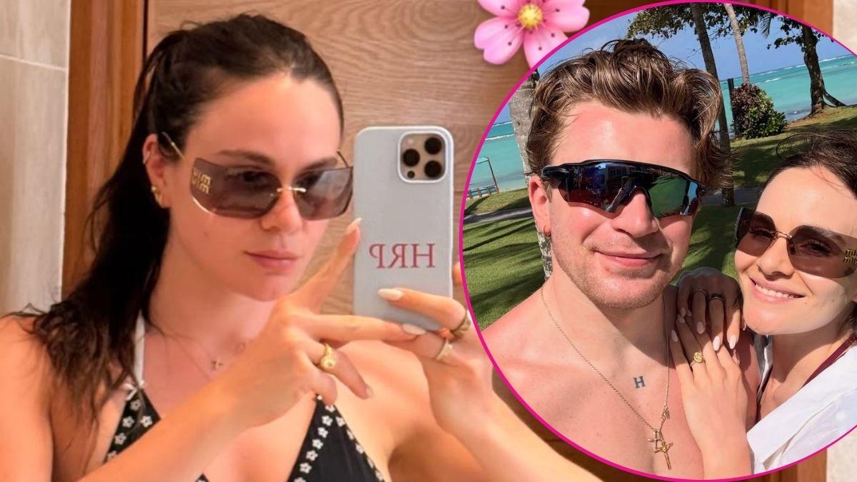 split image of Holly Ramsay Peaty and Holly Ramsay Peaty and Adam Ramsay Peaty