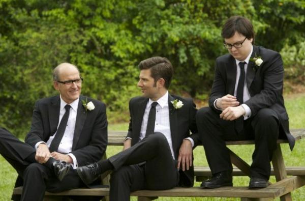 Richard Jenkins, Adam Scott and Clark Duke 