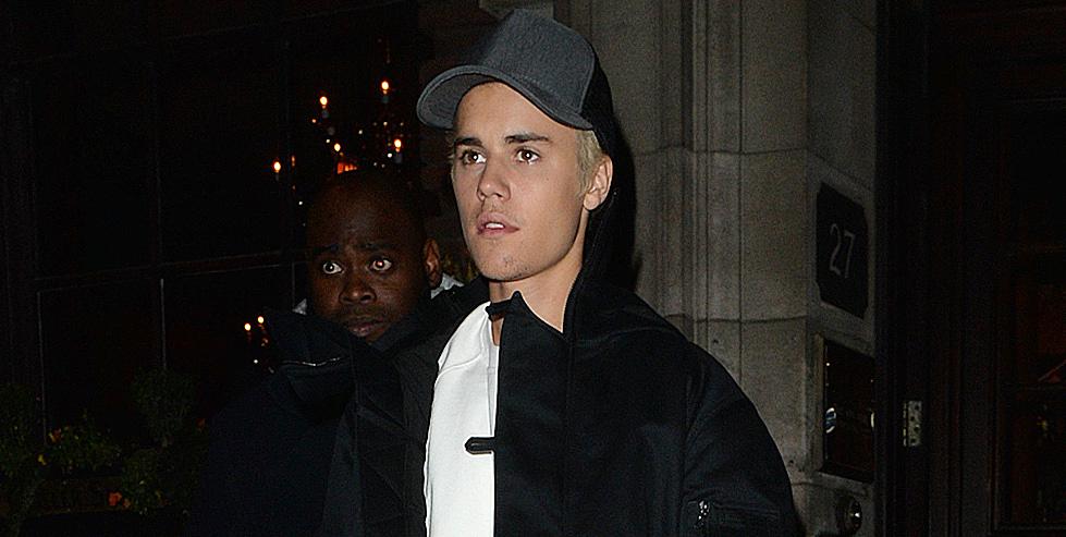 Justin Bieber out and about in London.