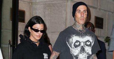 Photo of Kourtney Kardashan and Travis Barker.