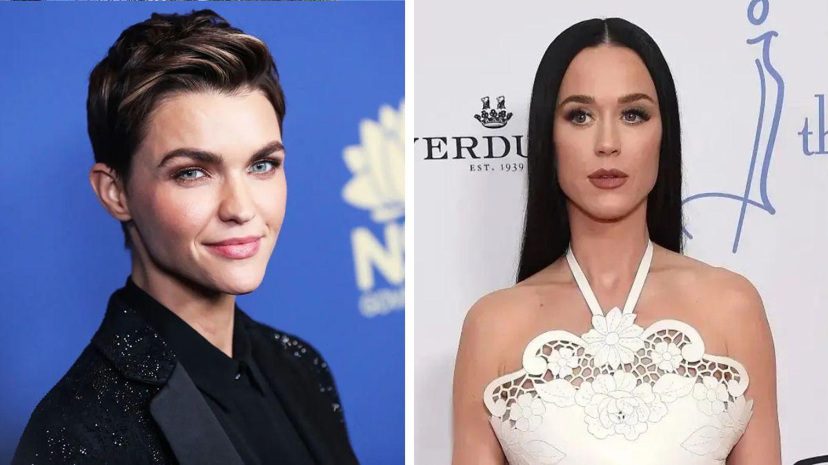 Split photo of Ruby Rose and Katy Perry