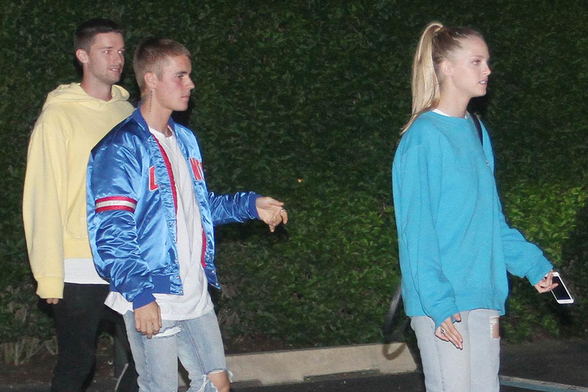 Justin Bieber out for Dinner With Patrick Schwarzenegger and Abby Champion in the Hamptons