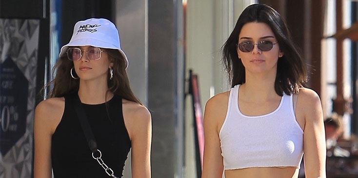 Kendall Jenner and Kaia Gerber Confirm Their Friendship in Twinning Crop  Tops