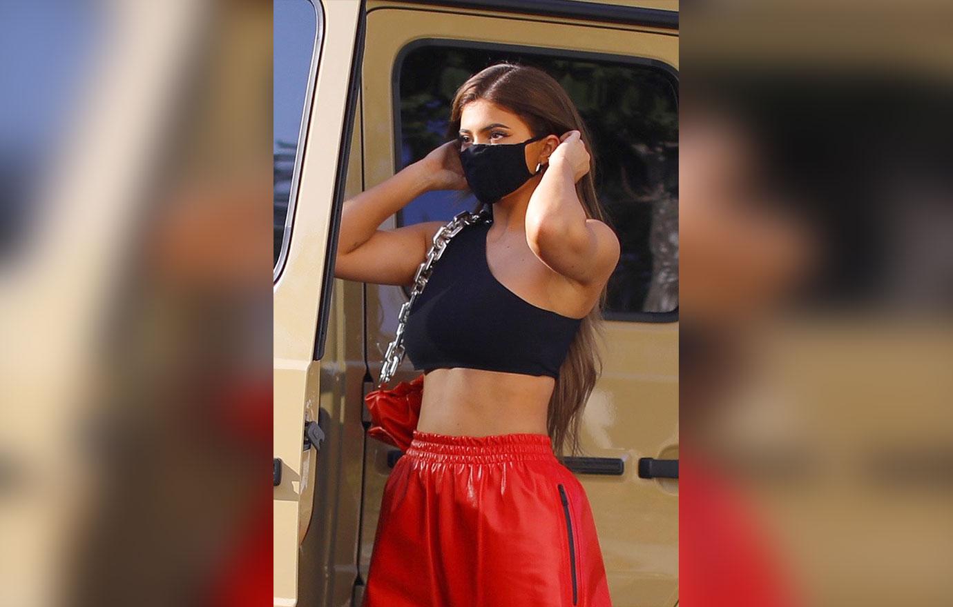 Kylie Jenner is red hot as she is seen leaving a photoshoot