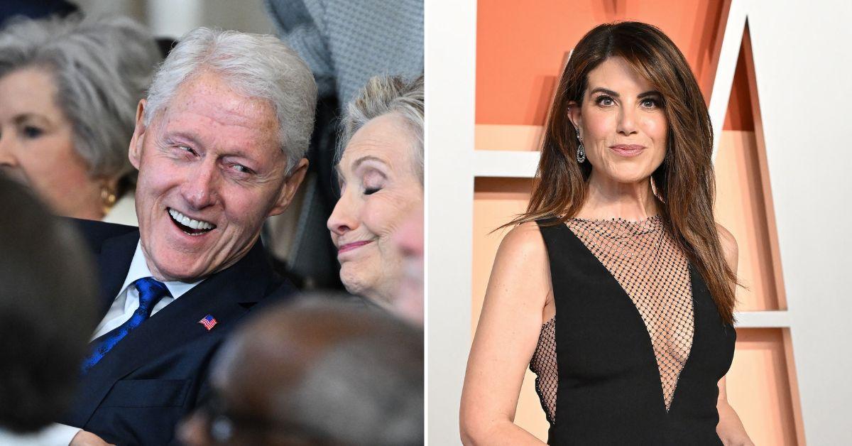 Composite Photos of Bill Clinton and Monica Lewinsky