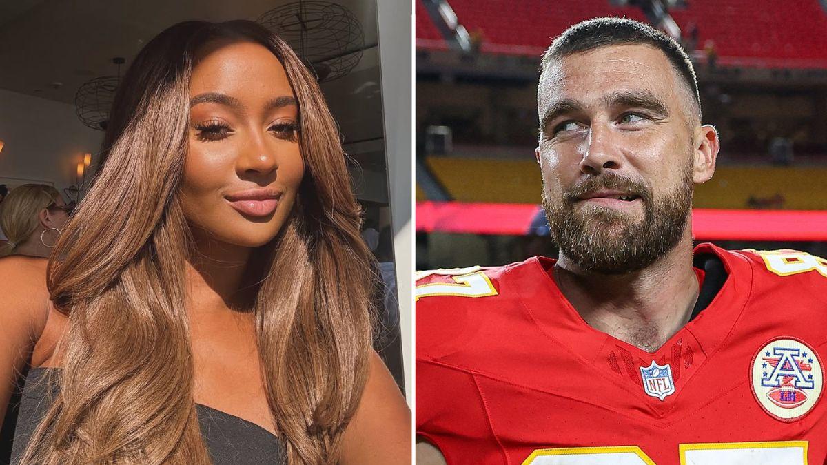 Photo of Kayla Nicole and Travis Kelce