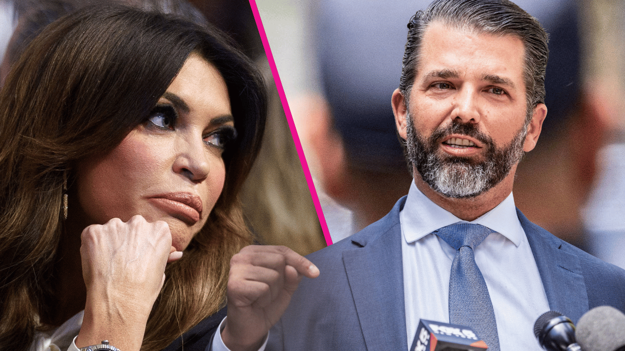 Composite photo of Donald Trump Jr. and Kimberly Guilfoyle.