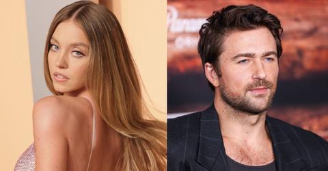 Composite photos of Sydney Sweeney and Brandon Sklenar