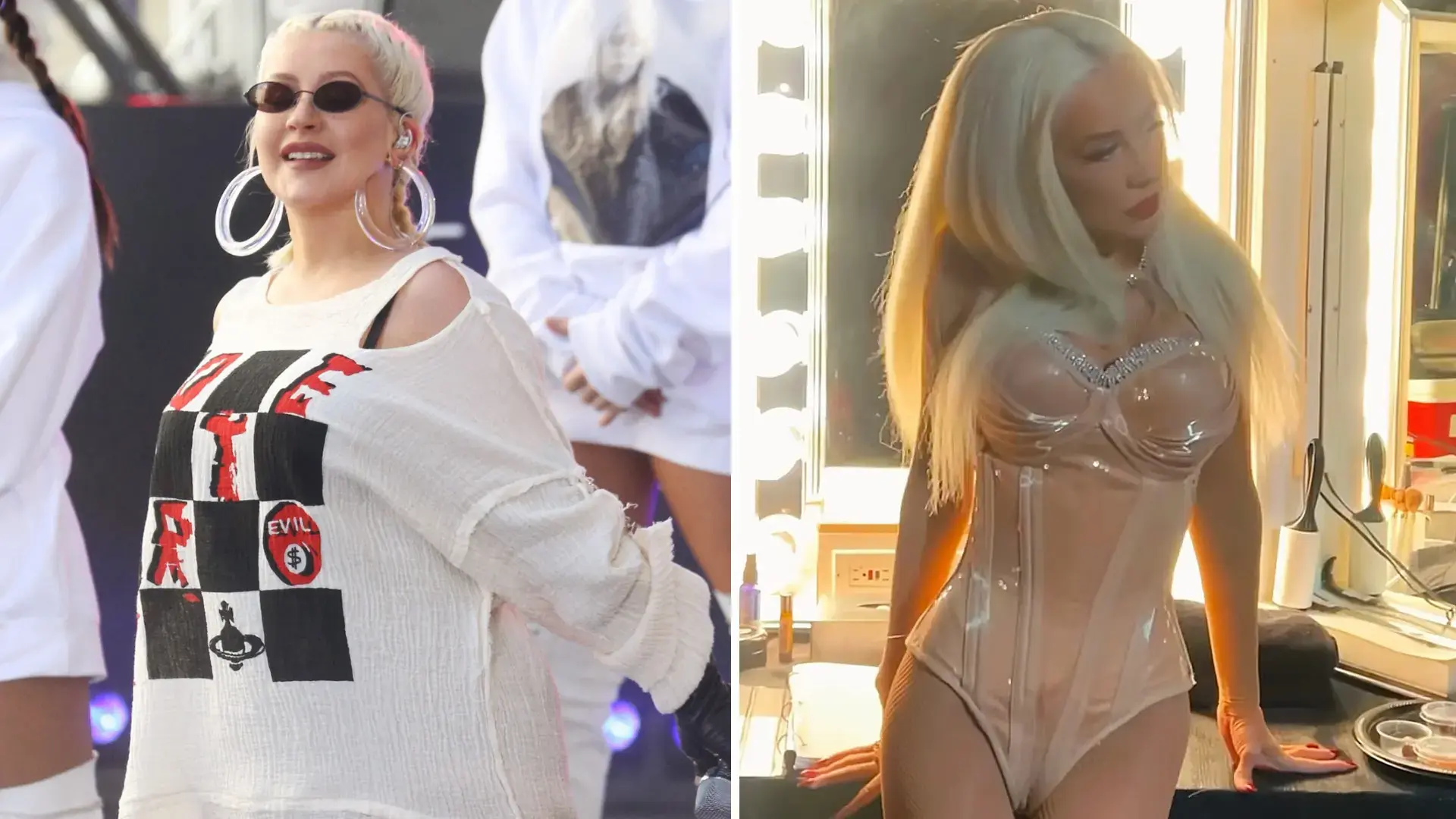 christina aguilera dramatic weight loss before after