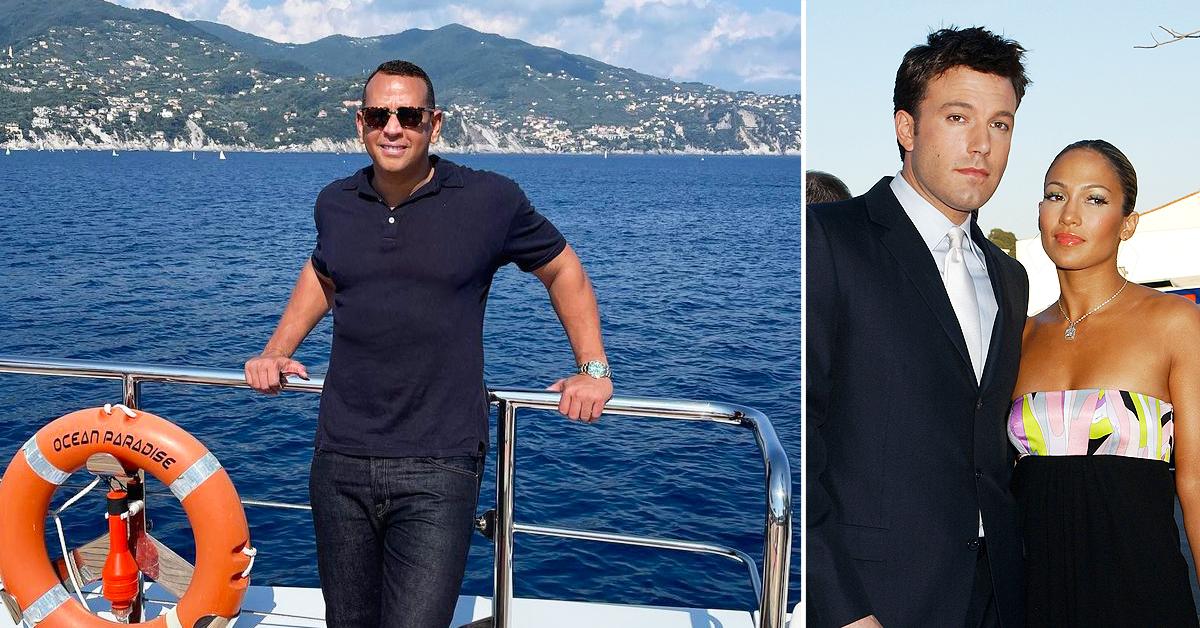 alex rodriguez sails away europe  birthday jennifer lopez ben affleck romance heats up