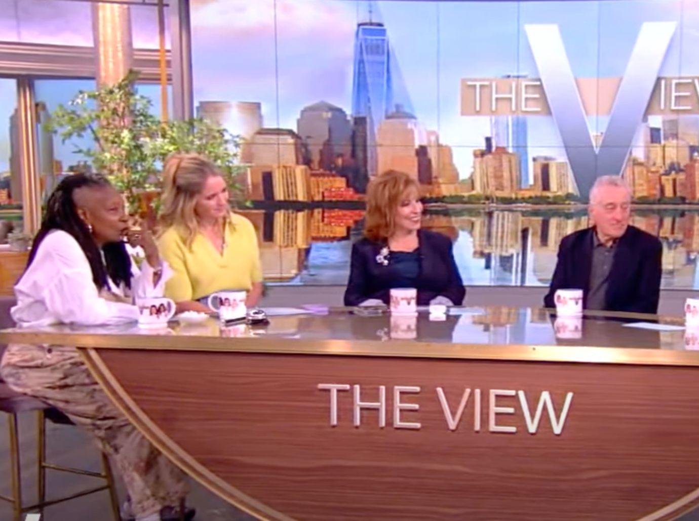 robert de niro bashes vicious awful donald trump the view watch