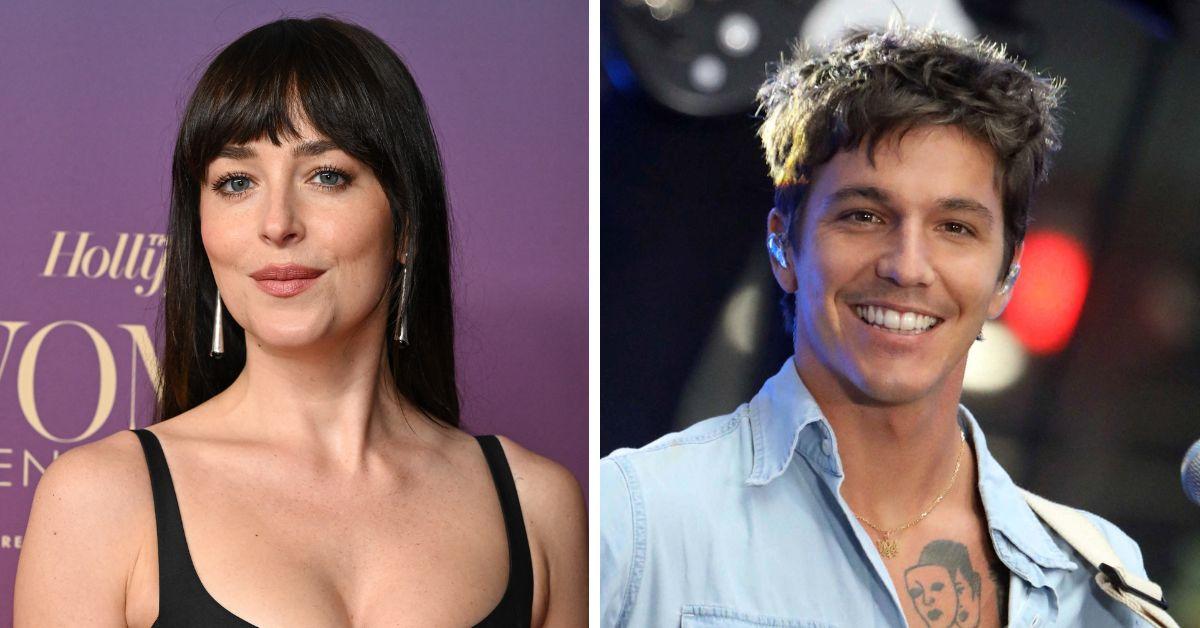 split photo of Dakota Johnson & Role Model