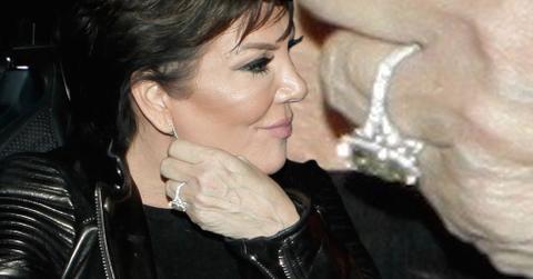 Kris jenner engaged engagement ring diamond 01 SPL