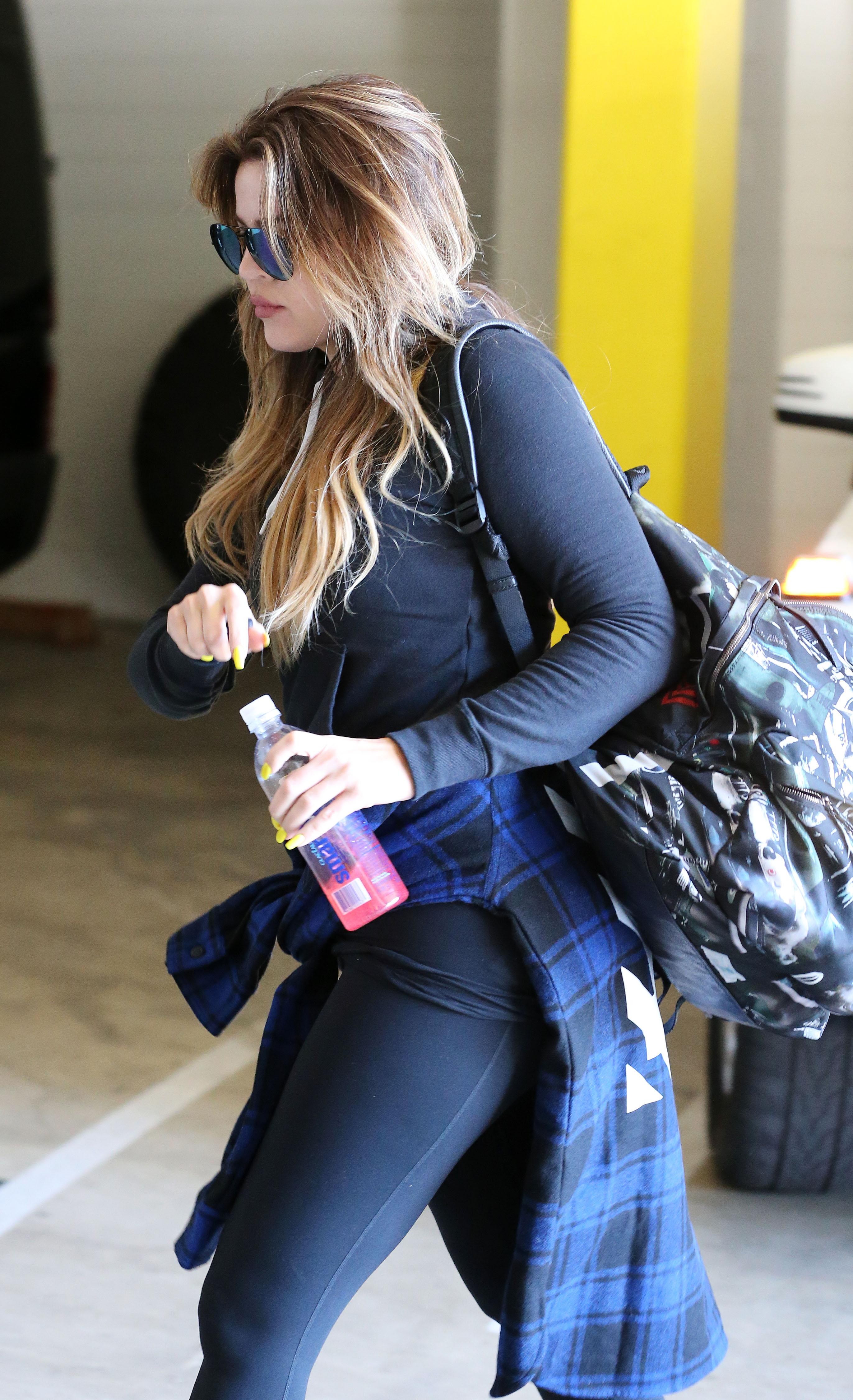 Khloe Kardashian hits the gym after having a meeting with sister Kim Kardashian