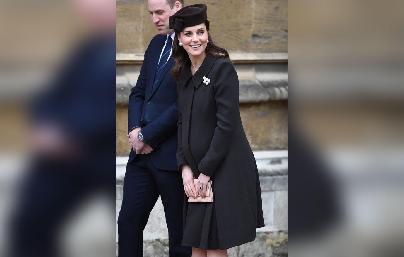 Members of the Royal Family attend the Easter service at St George&#8217;s Chapel