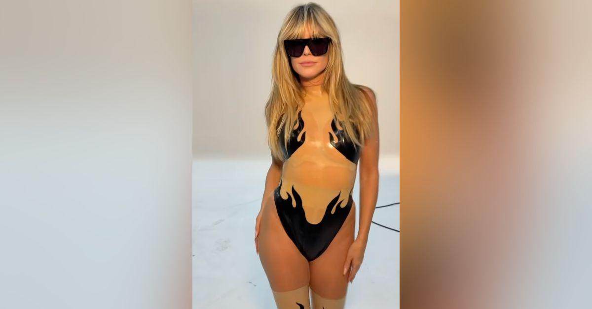 Image of Heidi Klum does not let age affect her desire to show off her body.