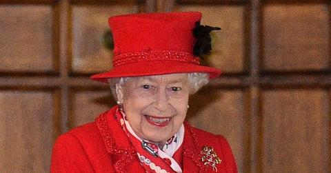 Queen Elizabeth Wearing All Red