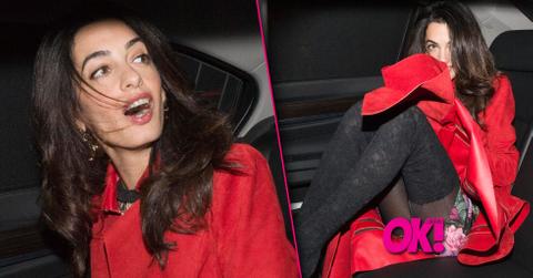 Amal clooney wardrobe malfunction flash underwear george