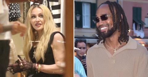 Composite photo of Madonna and Akeem Morris.