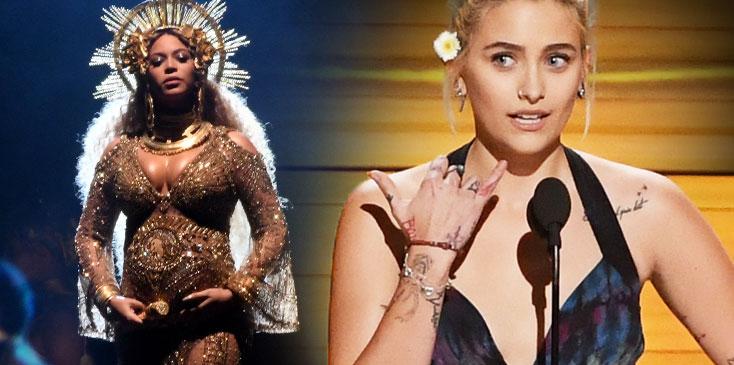 Paris jackson beyonce grammys awards 2017 pp