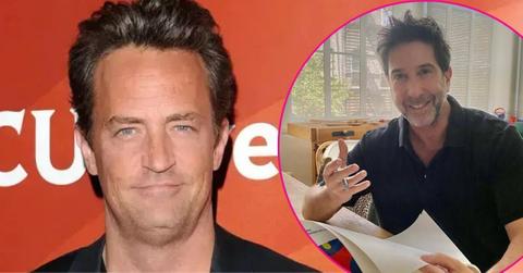 Photo of Matthew Perry and David Schwimmer