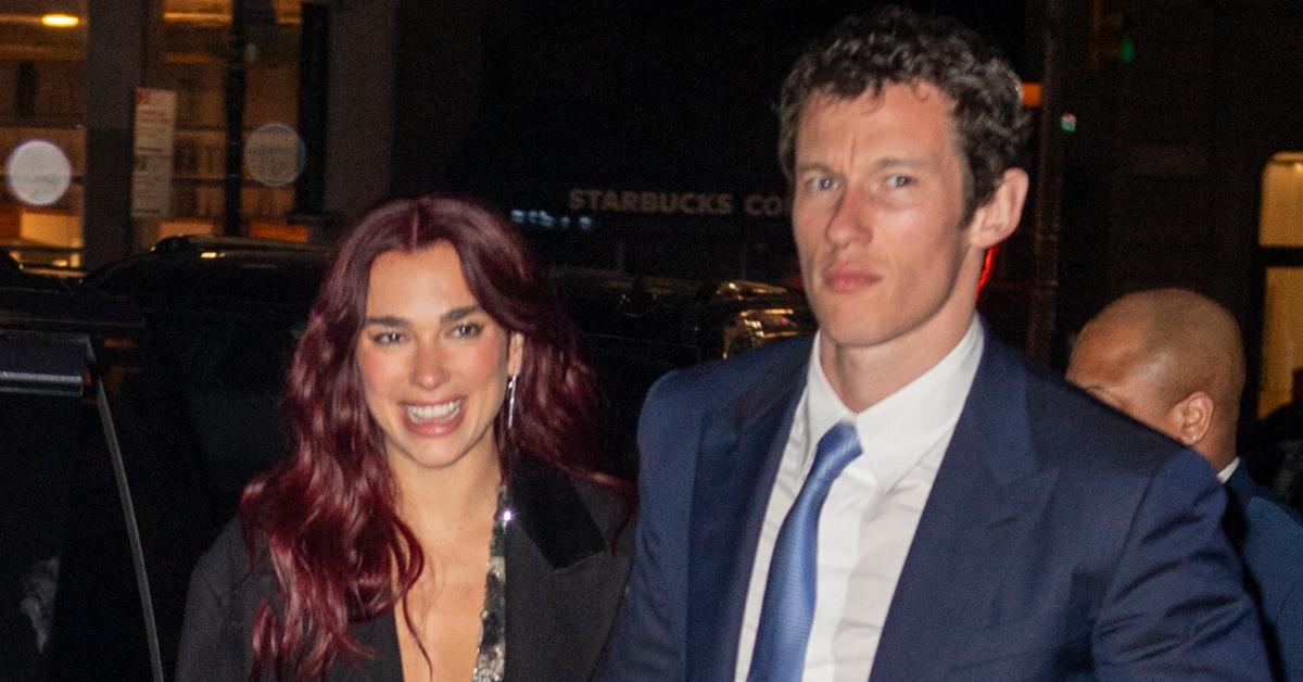 Photo of Dua Lipa and Callum Turner. 
