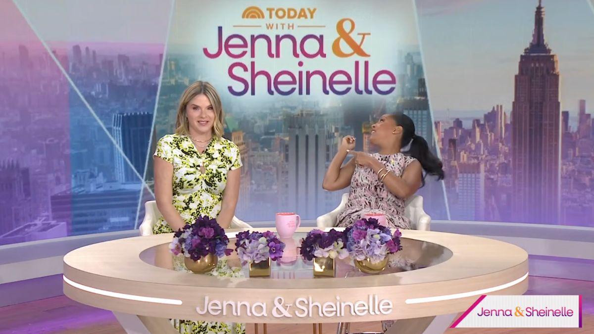 Image of Jenna Bush Hager and Sheinelle Jones are happy Savannah Guthrie is back on 'Today.'
