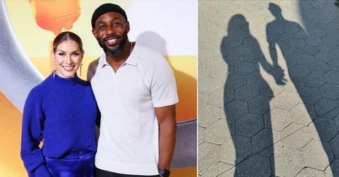 Photo of Allison Holker and Stephen 'tWitch' Boss and a picture of Allison Holker and her new man's shadows.