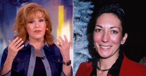 Composite photo of Joy Behar and Ghislaine Maxwell