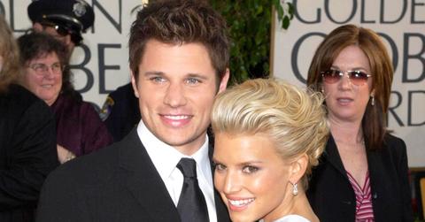 Photo of Nick Lachey and Jessica Simpson.