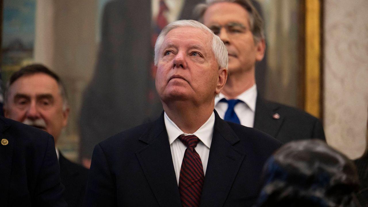 image of The newly appointed senator said she was 'living a nightmare' after learning of her brother Lindsey Graham's sudden death on July 11.