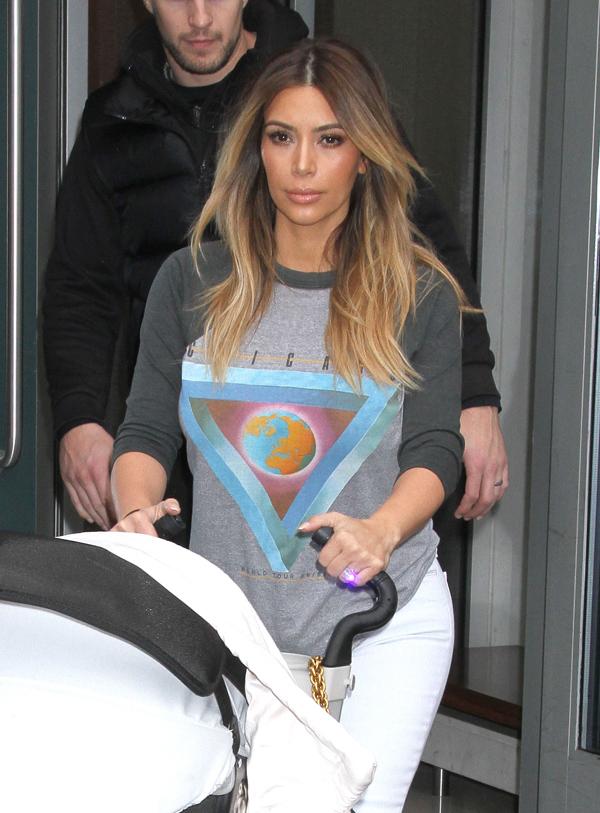 Kim Kardashian Goes Shopping With North In NYC