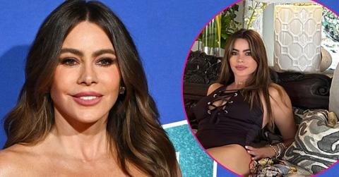 sofia vergara lace up swimsuit photos