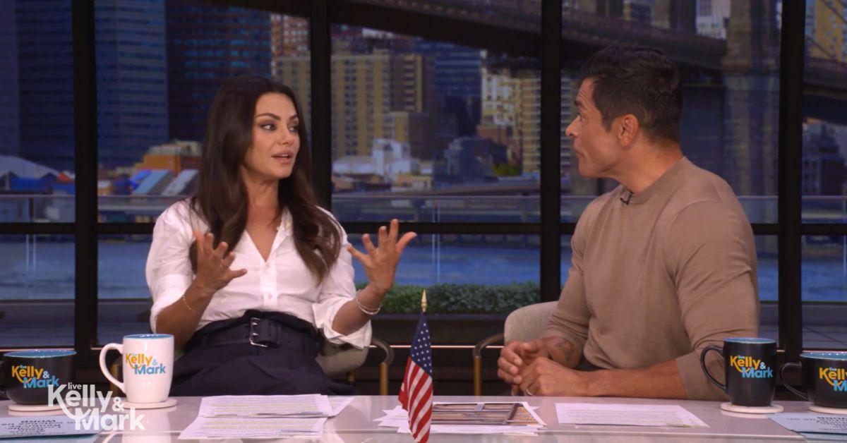 image of Mila Kunis revealed she and Kutcher brought their children, Wyatt and Dimitri, to New York City.