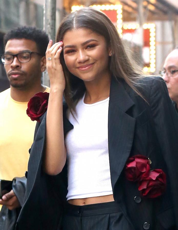 Zendaya Looks Stunning In A Casual White Tank Top