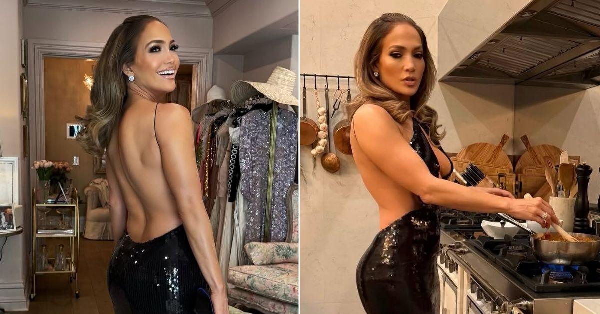 jennifer lopez stunning midnight snack photo