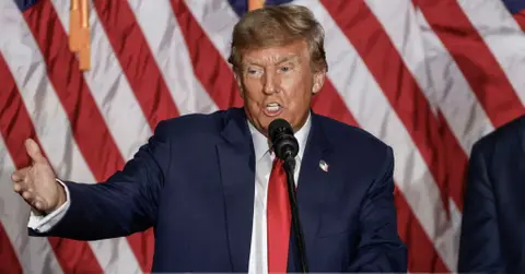 donald trump addresses theories surrounding his red bloody hands