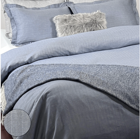 beddley herringbone blue