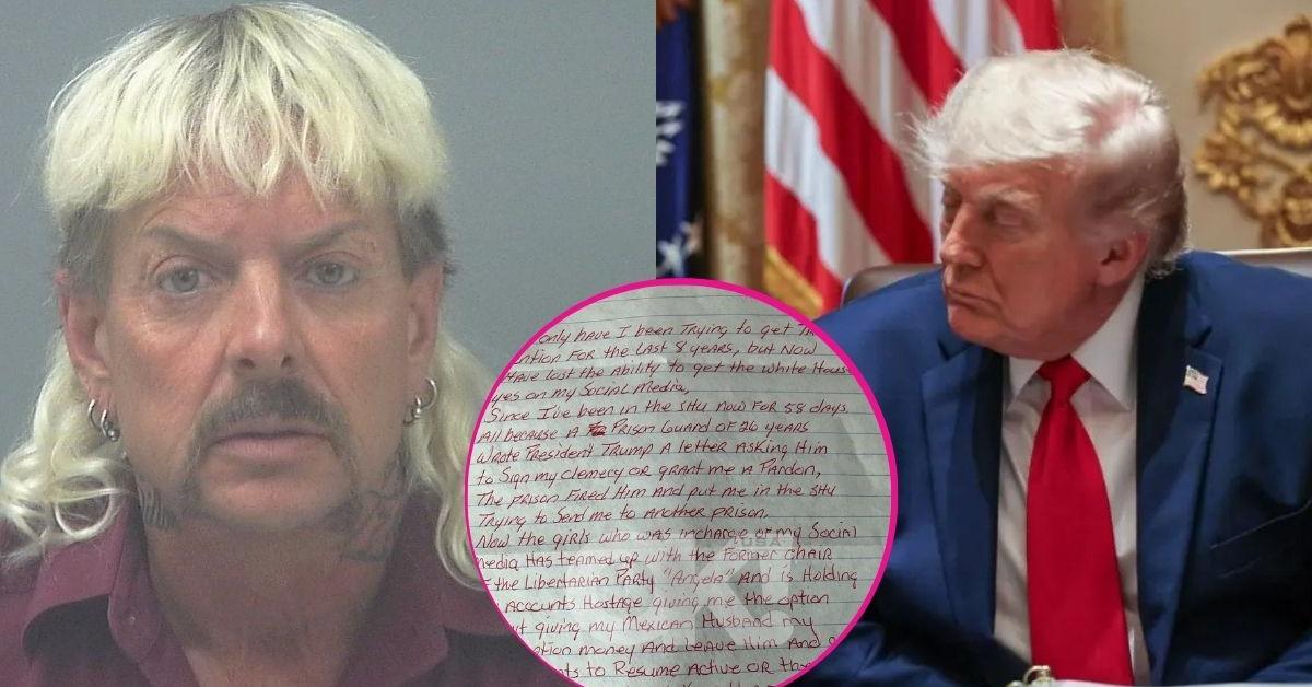 Joe Exotic Sends Letter to OK! From Solitary Confinement, Claims He's Been Isolated After Prison Guard Asked Donald Trump 'to Grant Me a Pardon'