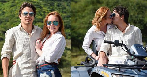 Wide lohan pda boyfriend