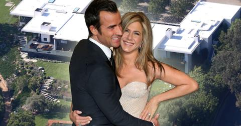 Jennifer aniston wedding party mansion justin theroux