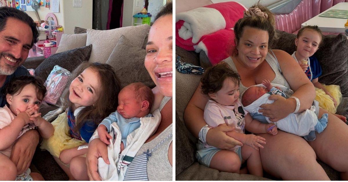 image of Trisha Paytas with husband Moses Hacmon and their growing family.