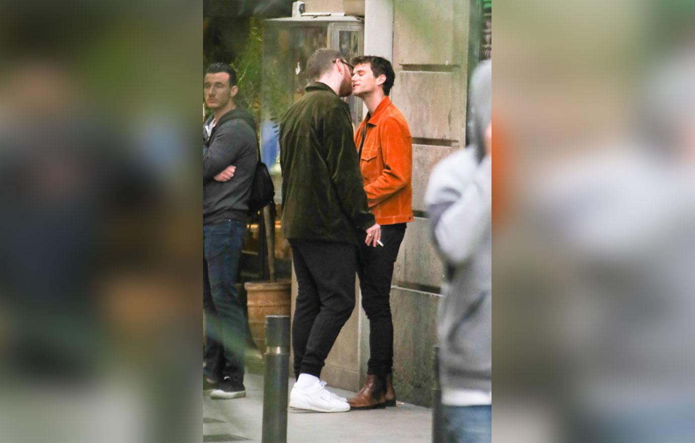 EXCLUSIVE: Sam Smith and boyfriend Brandon Flynn head out to dinner in Barcelona