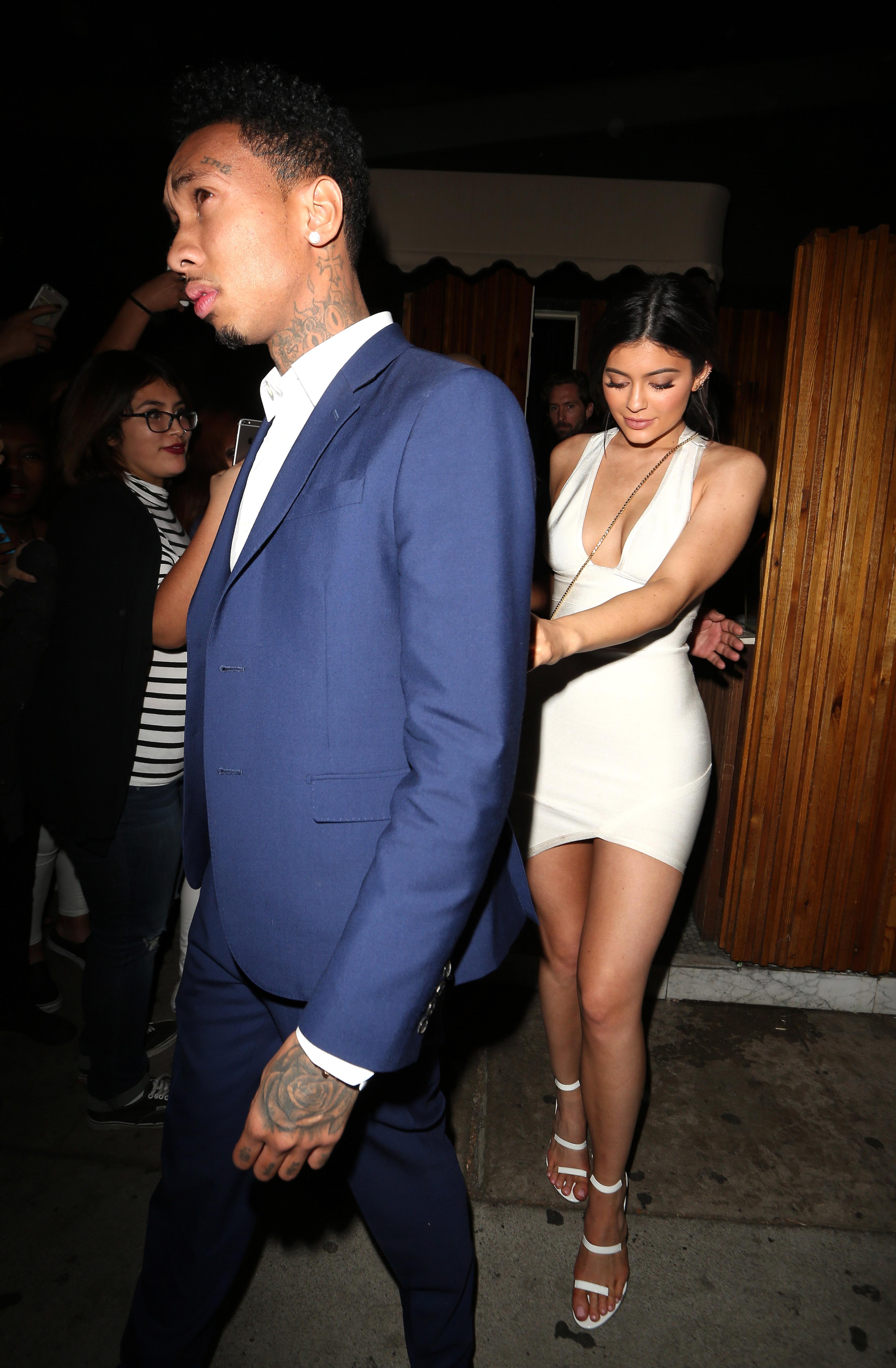 Kylie Jenner And Tyga Leave The Nice Guy Club