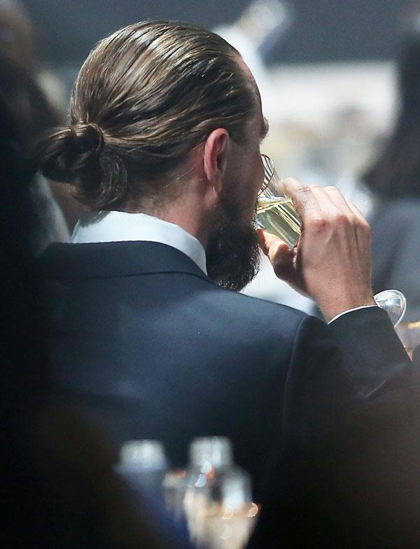 leonardo dicaprio ponytail