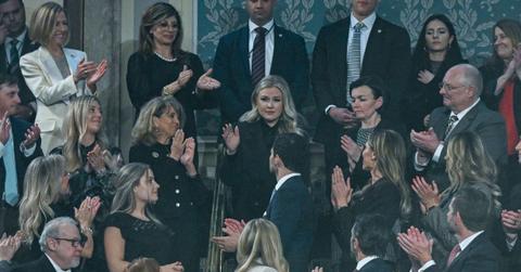 Photo of Erika Kirk at the SOTU