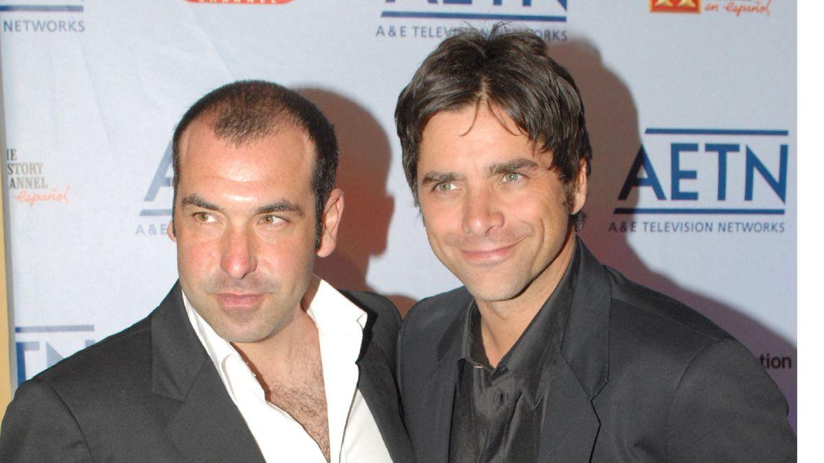 Image of 'What, that you’re wearing a wig?' John Stamos quipped in response to Rick Hoffman's Instagram caption.