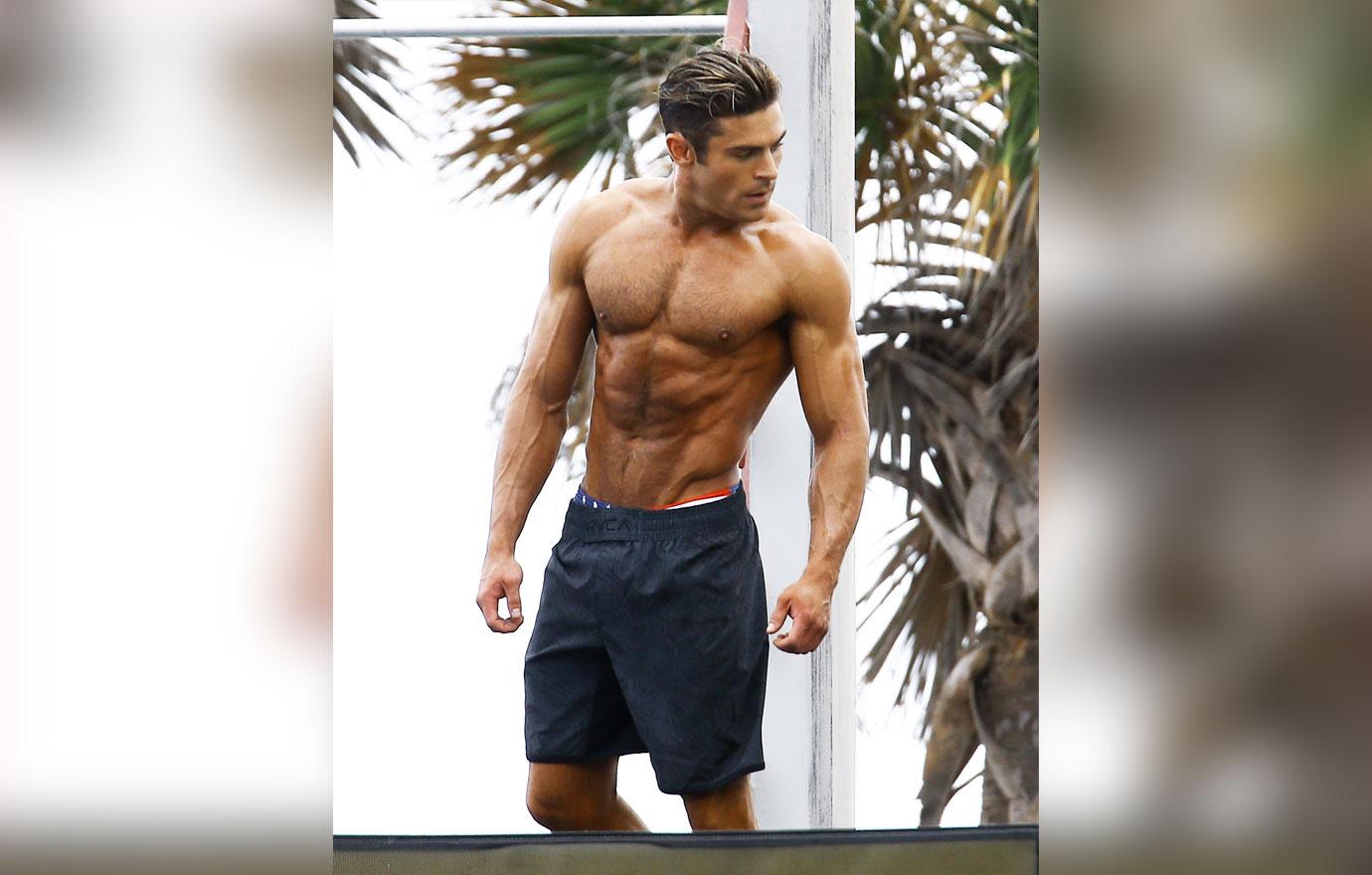 Zac efron shirtless